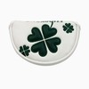 Golf Headcover Putter Cover Mallet Magnetic Closure Center Shaft Clover