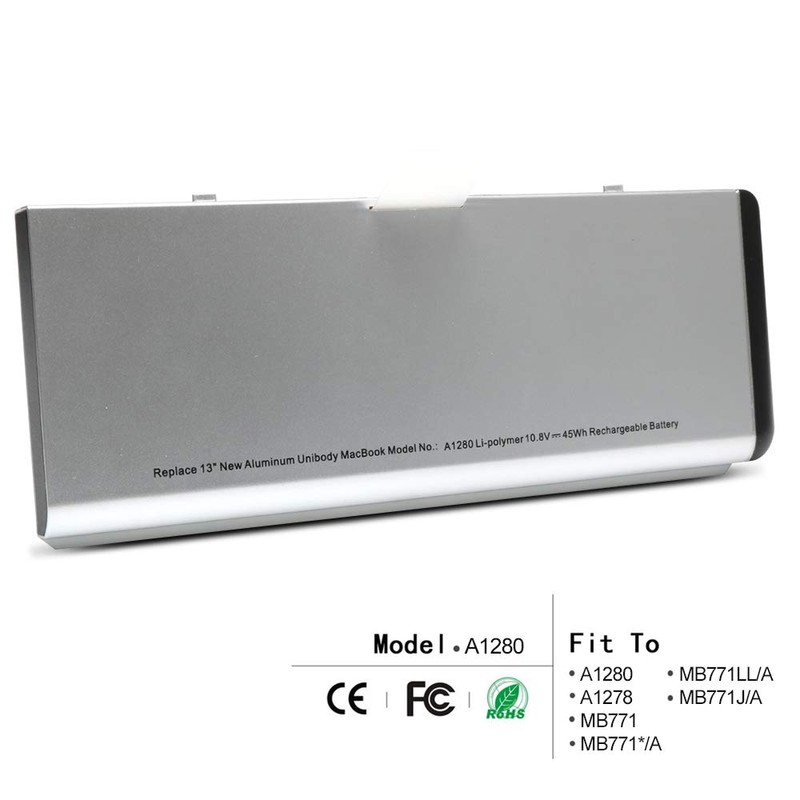VillaCool A1280 Laptop Battery Compatible with A-pple Mac Book 13