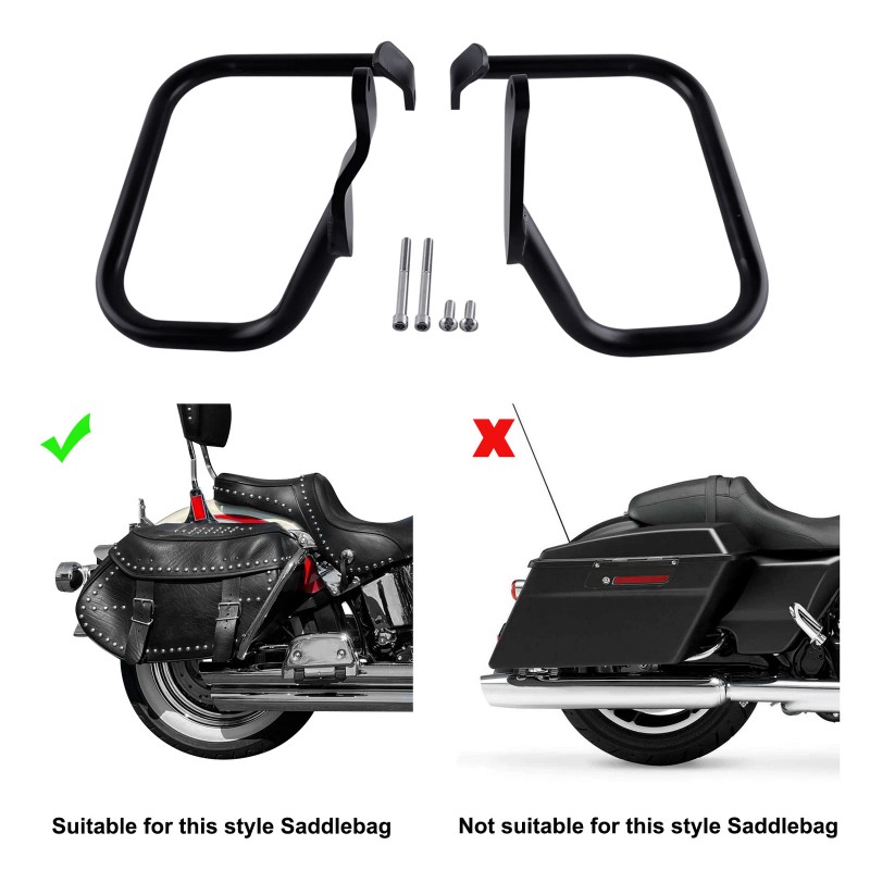 TCMT Rear Saddlebag Guard Rail Crash Bar Fit For Harley