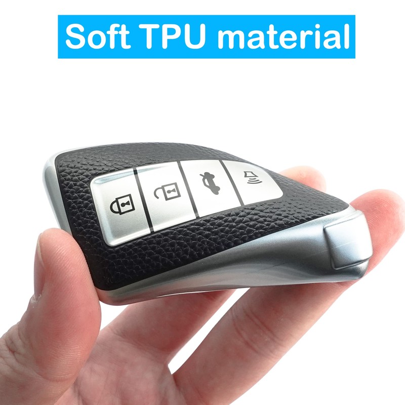 Kirsnda Texture key fob cover case keychain Compatible with Lexus,Soft