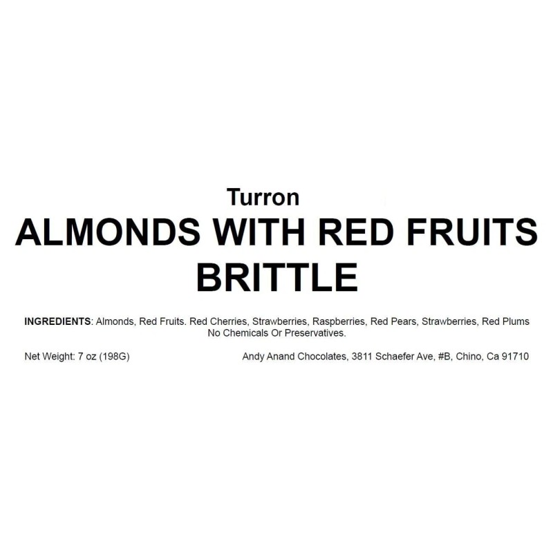 Andy Anand Divine Almonds with Red Fruits Turron Nougats 7