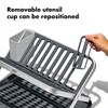 OXO Good Grips Aluminum Fold Flat Dish Drying Rack, 2-Tier,