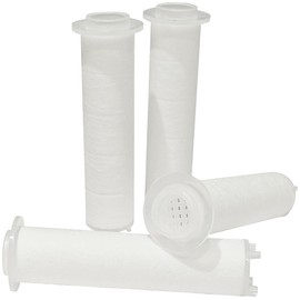 BadeStern Accessories for Shower Head High Pressure: Set of 4 Water Filters for Hand Shower DSK-100 (Hand Shower Holder, Shower Head Holder)