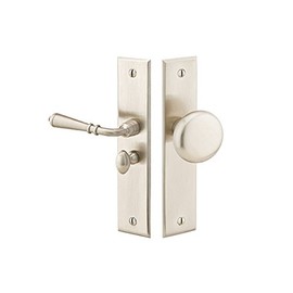 Emtek 2291 Screen Door Locks - Rectangular Style Left Or Right Handed Options and 7 Finish Options (Right Handed, Satin Nickel (US15))