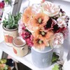Poppy Artificial Flower Gerberix Bush, Yellow Orange FB-2327YOR