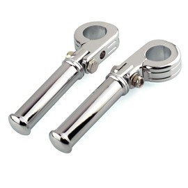 Motorcycle Adjustable Highway Foot Pegs Mounting Kit for 1.1/4 Engine Guard, 1.25" 1 1/4 Inch 32mm Motorcycle Highway Pegs Foot Rest for Harley Sportster Softail Road King Road Glide Street Glide