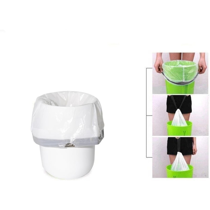 Small Trash Bag, 1.2 Gallon Trash Bags With Drawstring Trash