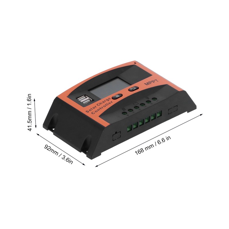 Solar Charge Controller Panel Battery Photovoltaic MPPT Regulator with Dual