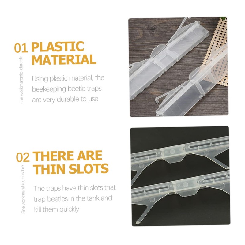 BESPORTBLE 10pcs Beetle Traps for Beekeeping Transparent Capture Collectors Reusable