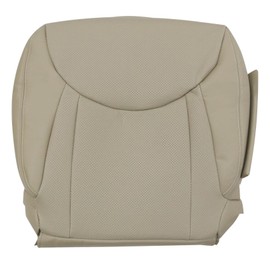 Priprilod Tan Perforated Leather Driver Side Bottom Replacement Seat Cover Compatible with Lexus LS430 2001 2002 2003 2004 2005 2006