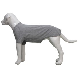 Lovelonglong Pet Clothing Dog Costumes Basic Blank T-Shirt Tee Shirts for Medium Large Dogs Gray XXXL