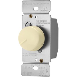 Eaton RFS5-A-K 5-Amp 120-Volt Single-Pole Quiet 3-Speed Fan Control, Almond
