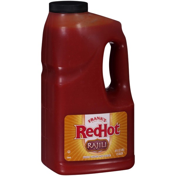 Frank's RedHot Rajili Sauce, 0.5 gal - One Half Gallon Jug of Red Hot Sweet Ginger Rajili Sauce with a Red Jalapeno and Sweet Ginger Sauce Fusion