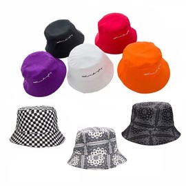 WJ-SISI Hat, Kids, Kids, Boys, Girls, Junior, Women's, Men's, Hip Hop, Dance Accessories, Flashy, Bucket Hat, Korean Sunshade, Stylish, Fashionable, Black