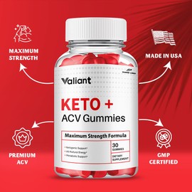 Valiant ACV Gummies, Advanced Formula Supplement for Men and Women, Valiant Gummies Supplement, 5 Month Supply (5 Pack)