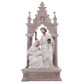 Wowser Holy Family Figurine, Freestanding Seasonal Décor, Religious Christmas Decoration, 15.75 Inches