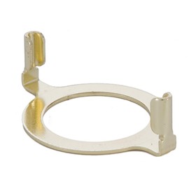B&P Lamp Slip Style Harp Base Adapter for GU24 and European Style Nord Sockets with Plastic Ring