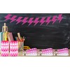 CupaPlay 24PCS Lightning Bolt Rubber Keychains - Suitable for Pink