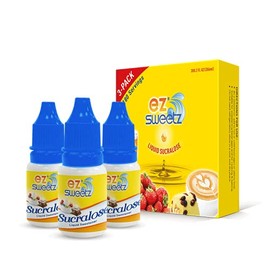 EZ-Sweetz (3 Pack 0.2 oz - Liquid Sweetener 180 Servings/Bottle)