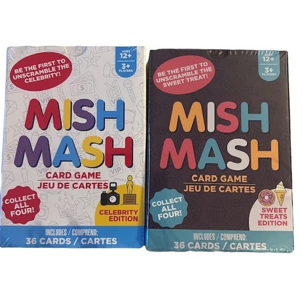 Mish Mash Celebrity Edition + Sweet Treats Edition - Playing Cards Game (Set of 2 Pack)