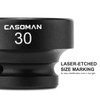 CASOMAN 1/2" Drive 30mm Stubby Impact Socket Set, 6-Point, 1.1"