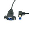 chenyang Printer Cable,USB 3.0 Type B Male to Female 90