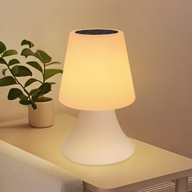 HvaJvny Bedside Table Lamp for Bedroom, Cordless Solar Table Lamp Rechargeable, Small Table Lamps Decorative for Nightstand/Living Room/Dorm