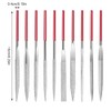 10 Pack Diamond Files Set, Mini Needle Jewelry File, Carbon