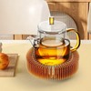 Teapot Warmer Base with Hollow Frame Design, Made of Aluminum