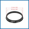A ABSOPRO 4pcs Plastic 73.1mm to 66.1mm Car Hub Centric