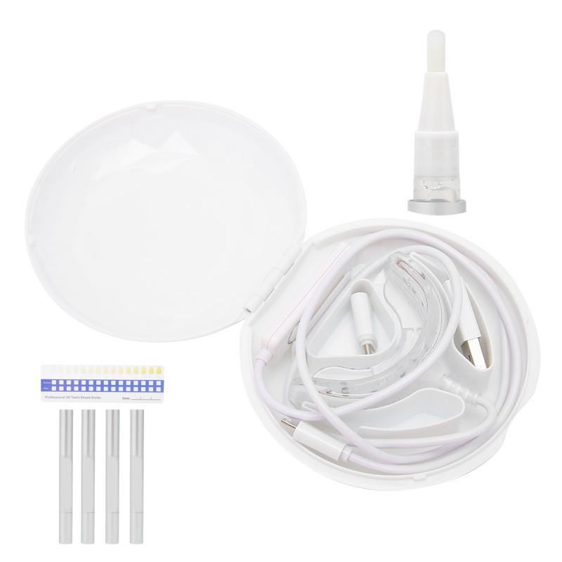 Teeth Whitening Device Soft Silicone Blue Light Timing Dental Teeth
