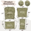 SINOSSO Glider Rocker Cushion Set (5 Pcs), Soft Blended Fabric