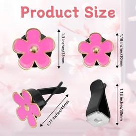 6 PCS Girly Car Accessories for Women, Daisy Flower Air Vent Clips Cute Car Accessories, Aesthetic Car Decorations Interior, Colorful Air Fresheners Conditioner Outlet Decor for Mothers Girls Gifts