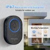 Wesstun Wireless Doorbell with 2 Receivers, IP67 Waterproof Door Chime