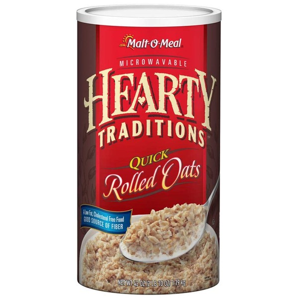 Malt-O-Meal Tradition Hearty Quick Oat Cereal, 42 Ounce -- 12 per case.