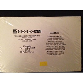Nihon Kohden Compatible PA9100Z Medical Cardiology Recording Chart, 10 Packs Per Case, Size 8.5" x 5.5" 142 Sheets Per Pack