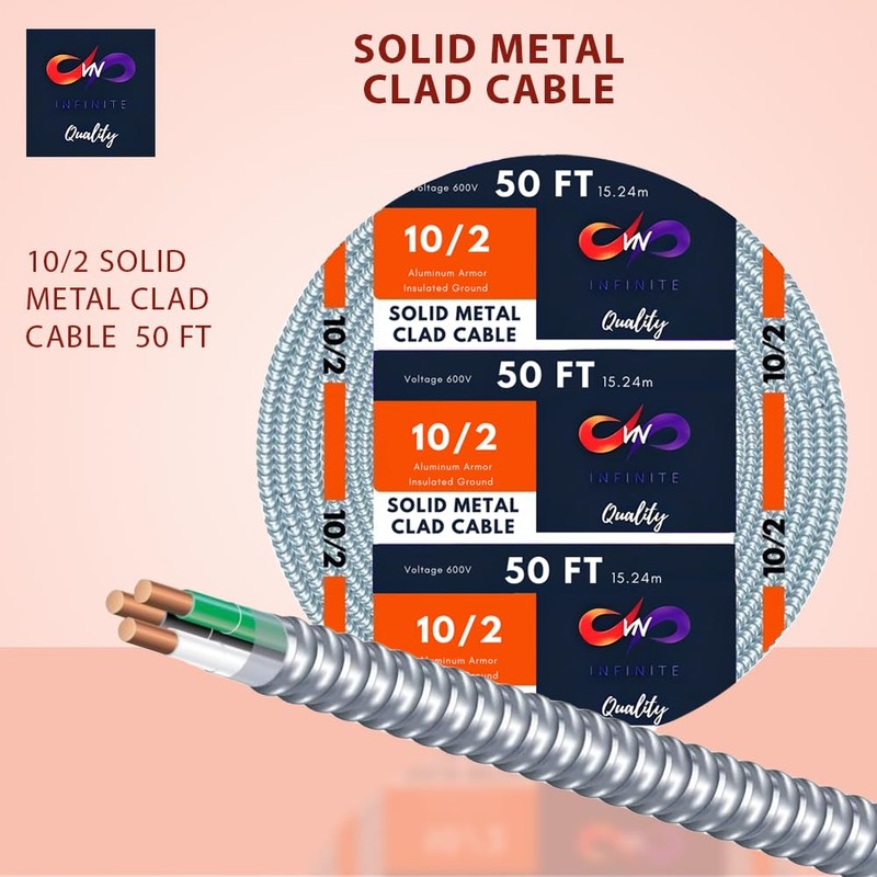 VN Infinite quality MC Cable 10/2 - Metal Clad -