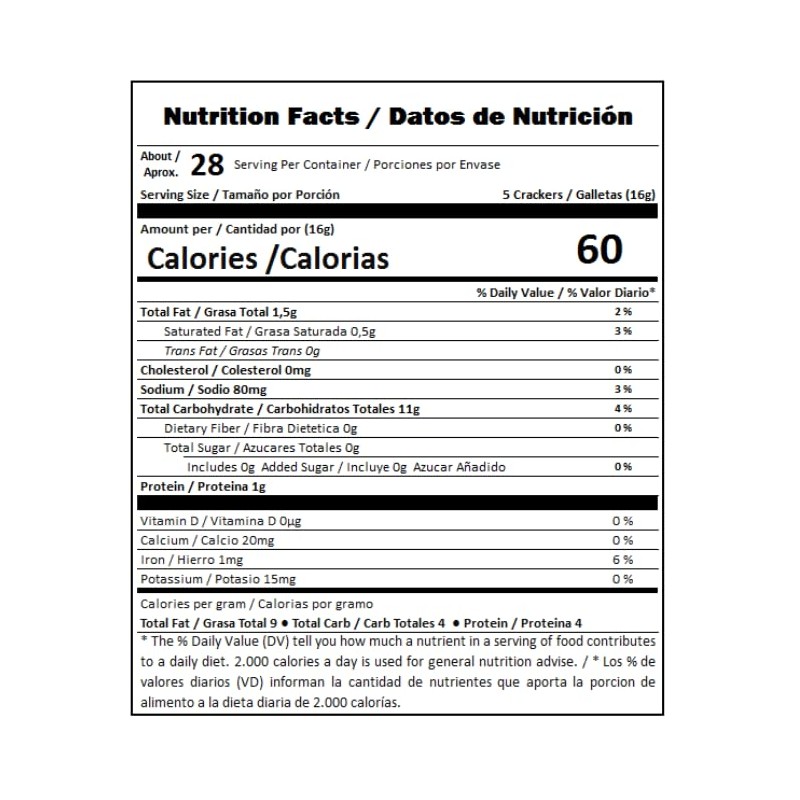 Tru Blu Unsalted Saltine | No artificial ingredients | No