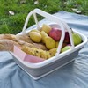 Foldable Picnic Basket Large Capacity Multifunctional Sturdy Handle Toy Storage
