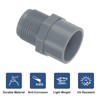 uxcell PVC Adapter Pipe Fitting, 5Pcs 3/4" 2-Way Connectors with