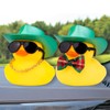 CoFuBcad Rubber Duck Car Dashboard St. Patrick's Day Decoration Cute