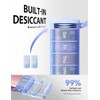 Vaydeer Metal Travel Pill Organizer – Compact Weekly Pill Box