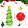 Ceenna 12 Pcs Christmas Bowling Set Inflatable Christmas Tree Bowling