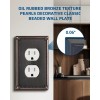 DEWENWILS Wall Plate Switch Plate Outlet Cover, Aged Bronze Light