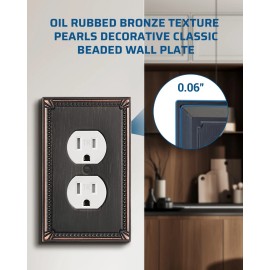 DEWENWILS Wall Plate Switch Plate Outlet Cover, Aged Bronze Light Switch  2 PK