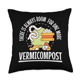 Worm Farm Bin Worm Composting Bin Composter Vermicomposting Throw Pillow