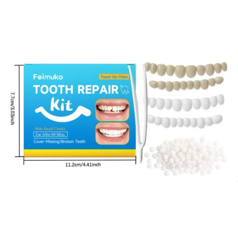 Perlas Reparación Dientes Postizos Dientes Gránulos