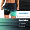 flintronic Men's Swimming Trunks with Compression Liner 2 in 1,