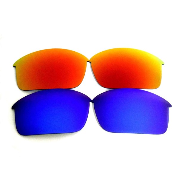 Galaxy Replacement Lenses For Oakley Bottle Rocket Blue&Red Polarized,