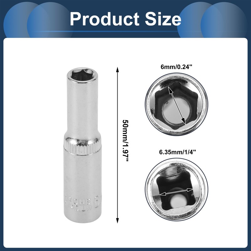 INFINAUTO Impact Socket 50mm for Car Motorcycle Dirtbike Repair Hardware